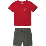 Conjunto Malwee Menino Vermelho 