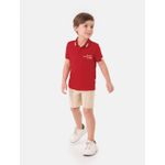 Conjunto Malwee Polo Vermelho 