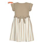 VESTIDO MALHA CROCHE IMPERIAL BEGE FROZEN