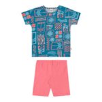 Infantil- Conjunto MeninaTropical Geométrico