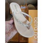 Chinelo feminino beira rio dedo rastiera brilho strass