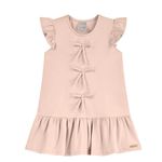 Vestido Infantil Bonequinha de Luxo Rosa Colorittá