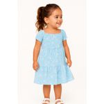Vestido Infantil Menina Estampa Laços Colorittá Azul