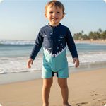 Macacão de Natação e Praia Bebê Tchibum Kamylus Proteção UV50+