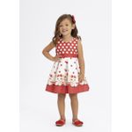 VESTIDO TECIDO FIDJI VERMELHO NATTY 