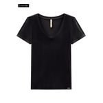 BLUSA MALHA CANELADO TRACY GG PRETO REATIVO