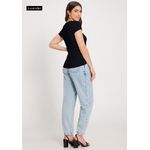 BLUSA MALHA CANELADO TRACY GG PRETO REATIVO