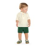 Conjunto Menino Camiseta Anarruga e Bermuda Tricoline - Colorittá