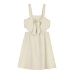 Vestido Juvenil Menina MalhaLinho Beats Bege