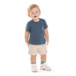 Conjunto Menino Camiseta Algodão e Bermuda Sarja Coloritta 