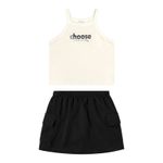 InfantilMeninasConjuntos MeninasConjunto Infantil Menina Saia Quadriculada Elian Rosa