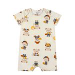 Macaquinho Bebê Menino Ursos Elian Off White