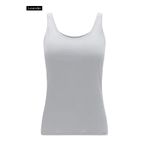 Blusa de Alca Básica Feminina cinza