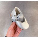 Sapatilha Básica Infantil Klin Princesa Baby Super Clássica - Prata METALIZADO