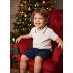 Conjunto Menino Polo Mundi Palha