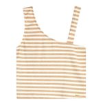 Regata Cropped Juvenil Menina Assimétrica Beats Amarelo