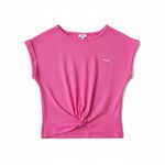 blusa cropped torção pink