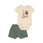 body e bermuda verde saruel 