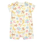 Macaquinho Bebê Menina Animais Cotton Elian Branco