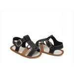 Sandalia menino aventura Pimpolho preta/marrom