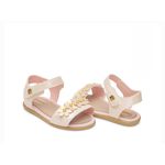 Sandália infantil flora Pimpolho perola