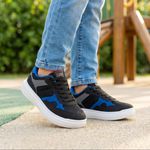 Tênis Infantil Klin Next Kids - PRETO/GRAFITE/ROYAL 