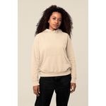 Moletom Canguru Feminino Off White