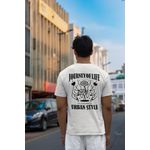 Camiseta Unissex em Algodão Estampa Journey of Life Off White