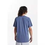 Camiseta Masculina Estonada em Algodão Azul Marinho