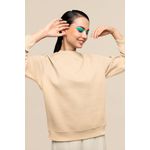 Moletom Gola Careca Feminino Off White