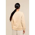 Moletom Gola Careca Feminino Off White