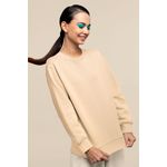 Moletom Gola Careca Feminino Off White