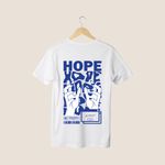 Camiseta Unissex em Algodão Estampa Hope Branca