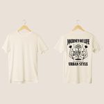 Camiseta Unissex em Algodão Estampa Journey of Life Off White