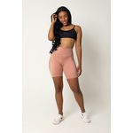 Short Fitness Cloe com Recorte Rosê