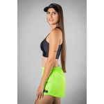 Short Feminino Tactel Fit Verde Neon 