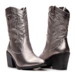 Bota Feminina Texana Western Prata 