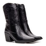 Bota Feminina Texana Western Preta