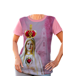 Baby Look-Nossa Senhora de Fátima.BLP1347 Rosa Chiclete