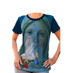 Baby Look-Nossa Senhora de Fatima.BLP1346 Azul Petroleo