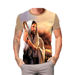 Camiseta Bom Pastor. GCA1356 Bege