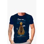 Camiseta Unissex N Sª Aparecida Dai-me a Benção Azul Marinho. GCA1441