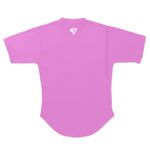 Camiseta Bodybuilding Rosa Chiclete Com Branco