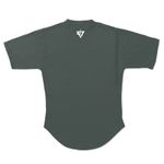 CAMISETA BODYBUILDING VERDE MILITAR COM BRANCO