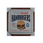 QUADRO 30X30 HAMBURGERS