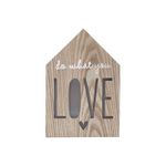 CAIXA LUMINOSA MADEIRA DO WAT YOU LOVE MARROM 17X25X3,5CM