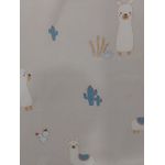 PAPEL DE PAREDE FOFURA BABY FF4027 LHAMA COM CACTOS