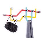 CABIDE DE PAREDE SUBWAY MULTI HOOK 57,8 X3,8X20,3CM COLORIDO 