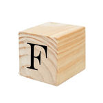 CUBO PINUS LETRA - F