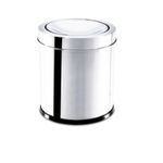 LIXEIRA INOX C/TP BASC.